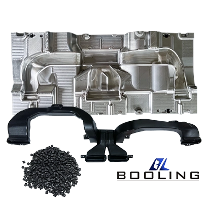 HDPE automotive air ducts produced using blow molding molds