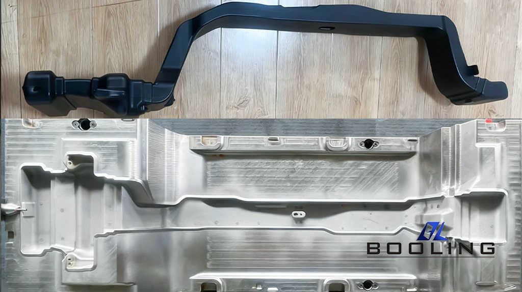 Plastic blow molding special-shaped air duct