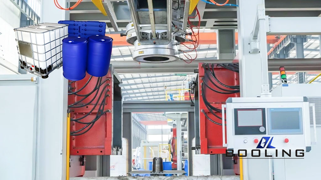 HDPE blow molding large chemical drums