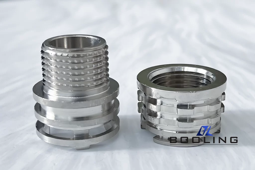 Metal inserts molding processing